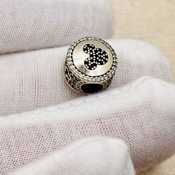 EUC Pandora Sterling Silver Disney Sparkling Icons Limited Edition Charm - Picture 3 of 11